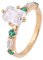 AMDXD Gold 585 14K Solitärring Echte Goldschmuck, Klassiker Hochzeitsring mit 1ct Moissanit Rechteck, Gelbgold Au585 Pärchen Ringe Verlobungsring, Gr.49 (15.6)