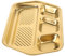 FELTECHELECTR Grillplatte edelstahlplatte edelstahlteller backform panettone bowl Kühlregal vertikaler Spieß geschirr besteck geteilter Speiseteller geteilte Tauchplatte Rostfreier Stahl Golden