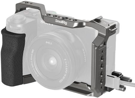 SMALLRIG Hawklock Quick Release Cage Kit für Sony Alpha 6700, mit Mehreren Montageschnittstellen und integrierter QR-Platte für Arca-Swiss-Platte und NATO-Schiene, mit Kabelklemme für HDMI – 5060