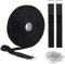 2cm x 5m Velcro Cable Ties Hook and Loop Tape with 25 Metal Buckles, Reusable Cable Ties Cut-to-Length Adjustable Velcro Straps Nylon Securing Cinch Strap for Cable Tidy Wire Management Cord Organiser