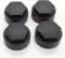 Partsdealers Wheel Nut Covers - Durable Bolt Covers Caps (4, Matt Black, 25mm Locking)