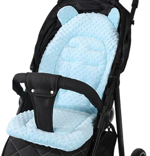 Baby Sitzauflage für Kinderwagen, Baby Sitzeinlage aus Baumwolle Weiche und Reversible Autositz Kinderwagenauflage für Babyschale, 40 x 80 cm