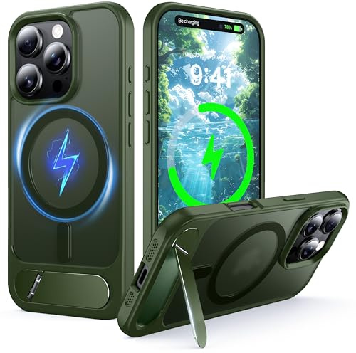 NJROW Magnetic Stand for iPhone 16 Pro Max Case Compatible with MagSafe