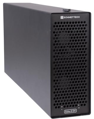 Sonnet Echo II DV T5 2-Slot Thunderbolt 5 PCIe Expansion Enclosure – Desktop Chassis for Two Full-Height PCIe Cards, 6000 MB/s Per Slot, Mac/Windows/Linux