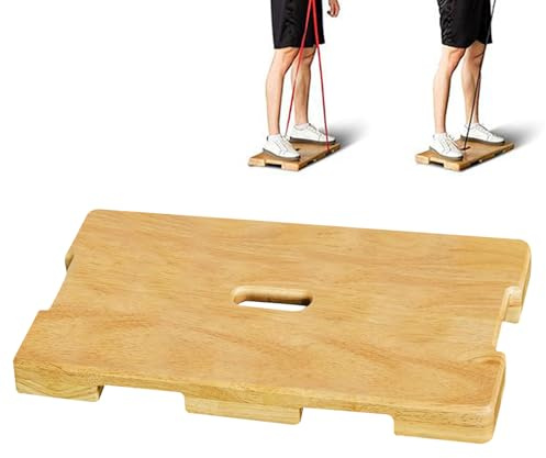 Resistance Band Board - Balance-Trainer aus Holz, verstellbare Widerstandsband-Fußplatte für -Fitness-Studio | Balance, Stretching & Core Training Board | Pilates/Yoga/Fitnessgeräte für Sportler