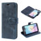 Mulbess Handy-Hülle für Samsung Galaxy S6 Edge Schutzhülle, Magnet Handyhülle Leder, Flip Wallet Cover, Kartensteckplatz, Vintage Dunkel Blau