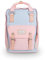 Doughnut Macaroon Backpack for Men and Women Lightweight School Bag Casual Daypack 16 Liters Basic Water Resistant Rucksack for Travel, Sports, Hiking with Pockets(Iceberg X Sakura)