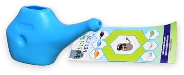 Traveller's Neti Pot for Nasal Cleansing | Travel Friendly Blue Jala Neti Pot by GoodsHealthShop