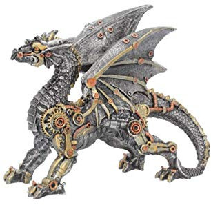 Nemesis Now Dracus Machina Figur 21cm Silber