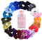20 Stücke Scrunchies Samt, Bunte Haargummis Elastische Haarbänder Gummibänder für Mädchen Damen Pferdeschwanz Haarschmuck