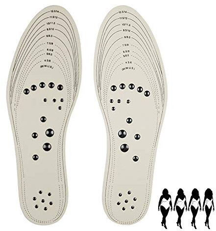 EEUK Magnetische Einlegesohlen Zum Abnehmen, Magnetische Massage Einlegesohlen, Magnettherapie Innensohle Therapie, Massage Einlegesohlen Orthopädische magnetsohlen 1 Pairs