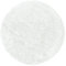 HomebyHome Shaggy Teppich Wohnzimmer 160 cm Rund - 50 mm Florhöhe Hochflor Wohnzimmerteppich Weiß Extra Weich und Flauschig - Langflor Teppiche für Schlafzimmer, Küche, Flur - Carpet, Halı, Kilim