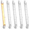 Lustaled 300W R7SHalogen Leuchtmittel 118mm, 3000K warmweiß R7s lineare Halogenlampen, J118 Doppelend Fluter Dimmbar Halogenstab für Flutlicht、Landschaftslicht-5Pack