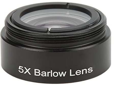 Vbestlife 5X Barlow Lens, M28.6 Threaded Stereo Microscope Auxiliary Objective Lens Suitable for 1.25in 31.7mm Astronomical Telescope Eyepieces