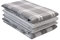 LANE LINEN Kitchen Tea Towel Set – 4 Pack (18” x 28”) 100% Cotton Dish Towel, Absorbent & Quick Drying Kitchen Cloth with Hanging Loop - Grey