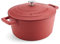 MasterClass Casserole Dish With Lid, Medium 4L/24 cm, Lightweight Cast Aluminium, PFA & PFOA Free Dutch Oven, Induction Hob And Oven Safe, Red
