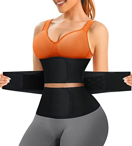 CHUMIAN Korsett Damen Bauchweg Stark Formend Korsage Shapewear Taillenmieder Unterbrust Corsage Bauchweggürtel Waist Trainer Body Shaper (Schwarz, XL)