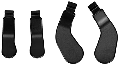 Parti di Ricambio in Acciaio Inossidabile per Paddle Controller 4 Pezzi, Serrature Grilletto in Metallo Accessori per Videogiochi per One Elite Series 2 Modello 1797, Kit (Nero)