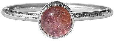 Pink Tourmaline Gemstone Ring 925 Sterling Silver Handmade Gift Ring Unisex Ring Size 7 USA