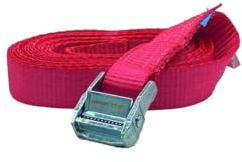 PROTEC.class PZK435 Zurrgurt, 35mm mit Klemmschloss, 4m, rot