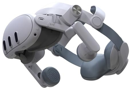 BeisDirect Kopfband mit Ohrenschützern für Meta Quest 3, Ersatz Elite Gurt für Quest 3 Zubehör Kopfband Gewichtsverlust und Dekompressionsset Bequeme verstellbare ergonomische Kopfstütze