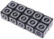 10 dadi poliedrici D6 con numeri quadrati con bordi a 6 facce dadi perline tavola dadi in metallo D6