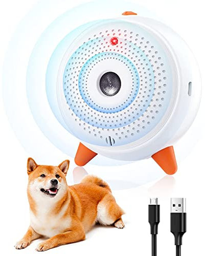 Antibell für Hunde, Anti Bellen Gerät Ultraschall Bell Kontrollgerät Abschreckung, 33 Ft Wiederaufladbar Antibell Hund Bellenstopper Wasserdichter Sicher Drinnen Drauß Anti Bell Gerät für Hunde