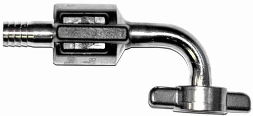 Grifo de Cerveza, Tirador de Cerveza con compensador - Curvado, Acero Inoxidable