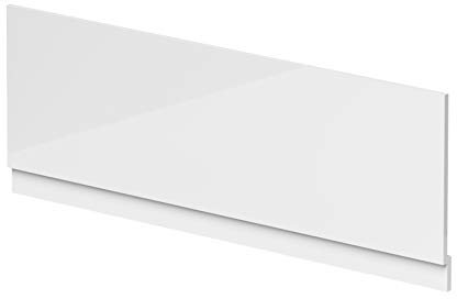Balterley Front Bath Panel Covering with Plinth 1600mm, MDF Bath Panels White, Straight Front Bathroom Panels for Bathtub, Water Resistant Side Panel for Bathroom Baths and Soaking Tubs (White)
