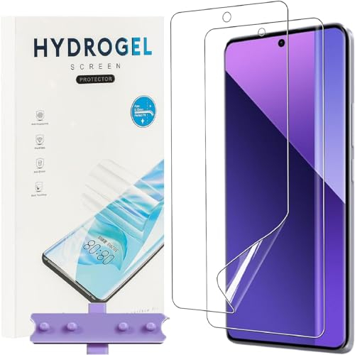 [3 Pack]Protector Pantalla para Xiaomi Redmi Note 13 PRO Plus 5G/Note 13 PRO+ 5G[No es de cristal],Sin Burbujas,Fácil de Instalar Flexibilidad TPU Película Resistente a los Arañazos HD y Sensibilidad