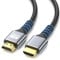 looyotul 8k Cable HDMI 2m de Ultra Alta Velocidad Hdmi 2.1 Cable 4K@120Hz 8K@60Hz Conector dorado 48gbps,línea HDMI 3D eARC,Para,Computadoras,Proyector,Monitoreo,HDTV,Xbox,PS4/PS5(Plateado)