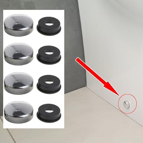 Generico 4 CAPPUCCIO COPRIVITE VITE COLORE CROMATO SANITARI BIDET WATER BAGNO VASO