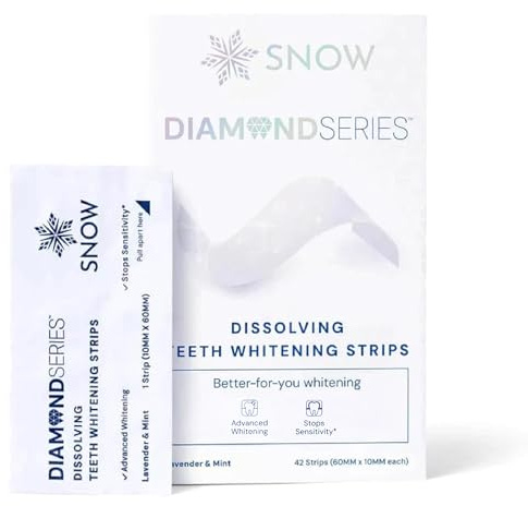 SNOW Dissolving Teeth Whitening Strips with Hydroxyapatite - 42 Count