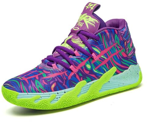 CZHIHANEG Basketball-Schuhe Kinder-Trainer High Top Outdoor-Sportschuhe Anti-Rutsch atmungsaktiv Basketball-Schuhe für Männer