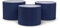 ValueLights | Nesting Fabric Drum Light Shades in Navy Blue | Lamp Shades, Home Décor & Improvement Essential | Pack of 3 | 3 Sizes (S/M/L) | 300mm Shade Width