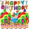 Number Birthday Balloons Decorations Blocks Theme Birthday Party Supplies Number Balloons Kids’ Birthday Party Decorations Includes Birthday Banner Cupcake Toppers for Kids’ Party Favors Decorations