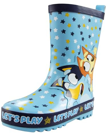 BlueY E Bingo Stivali Gomma Bambino | Scarpe Bambini Bingo | Stivali Pioggia Bambino | Blu 23