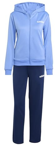 adidas Damen ESSENTIALS LINEAR TRACKSUIT, Blue Fusion, XL