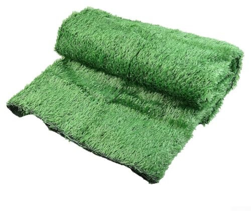 Zeroupshop Tapis de gazon artificiel, tapis d'herbe artificielle, rouleau d'herbe artificielle naturelle et réaliste, tapis de gazon artificiel pour extérieur, terrasse, balcon, jardin, animaux