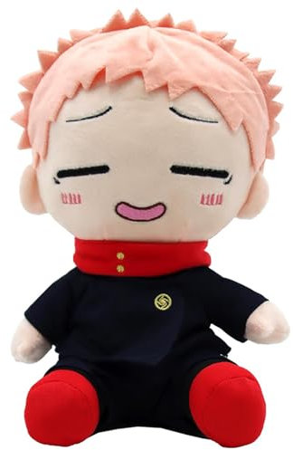 FYFLYMT JJK Kuscheltier,22cm Itadori Yuji Anime Plüsch,JJK Cartoon Charaktere Stofftier, Anime Soft Toys Itadori Yuji Plushie Geschenke für Jungen und Mädchen