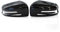 Pexorin Auto-Außenspiegel-Rückspiegel, schwarzes Gehäuse, LR, for Mercedes-Benz, C-Klasse W176 W246 W204 W212 W221 CLS X156 C117 Abdeckung des Fahrzeugseitenspiegels(Bright Black)