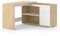 Vicco Eckschreibtisch Noira, Arbeitstisch für das Büro, Weiß/Sonoma, 135 x 77 cm mit Schublade