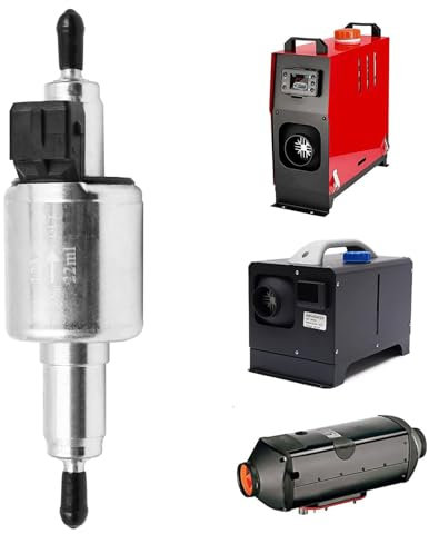 Pompe Carburant pour Chauffage Gasoil, Diesel, Electrique,12V 22ml, Universelle Pompe Electrique Carburant pour 2KW 5KW 8KW, Car Air Diesel Parking Heater Accessoires Voiture