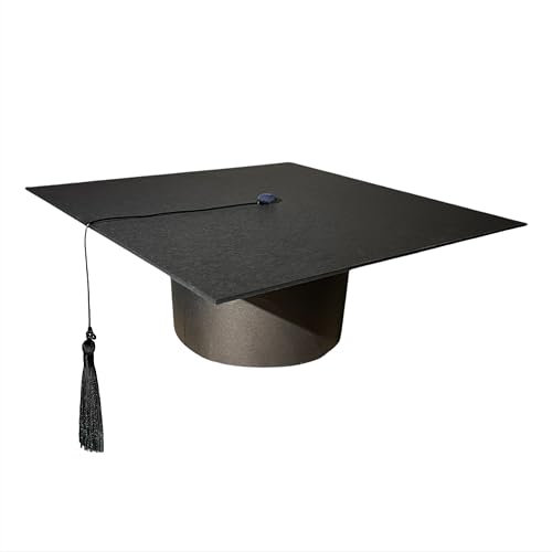 Generisch DIY Doktorhut Promotion zum Selbermachen aus Stabiler Pappe (Bastelset) Geschenk zum Doktor Doktorarbeit Dr. Hut Abschlusshut Verstellbar Schwarz Promotion Universität