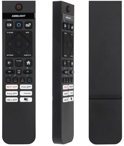 YiBiChin SPC-3215-06 Télécommande de Remplacement Convient pour Philips 4K Ambilight OLED Smart TV, Compatible avec 48OLED809 55OLED809/12 - Pas de Configuration Requise (Pas de Fonction Vocale)