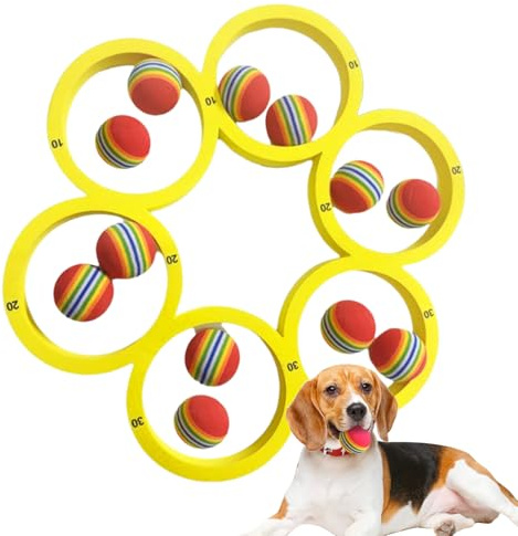 Besreey Giochi per Piscina | Gioco di Lancio Galleggiante per la Piscina | attività interattiva per Sport Acquatici con 12 Palline per Bambini, Adulti, Famiglia, Amici e attività di Gruppo