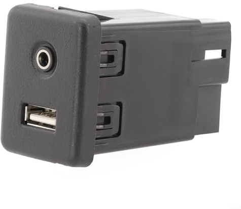 SMZhomeone Für Opel Aux USB-Ladeanschluss Modul Buchse 13599456 12V ABS Schwarz für Opel Für Gmc Für Chevrolet Zentralsteuerung Installation Für Auto Audio Upgrade Reise