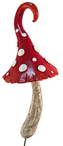 GlitZGlam Champignon Rouge Miniature pour Un Jardin Féerique ou Nain Pelouse Miniature. Accessoire Fée et Nain de Jardin - Fairy Garden Accessory
