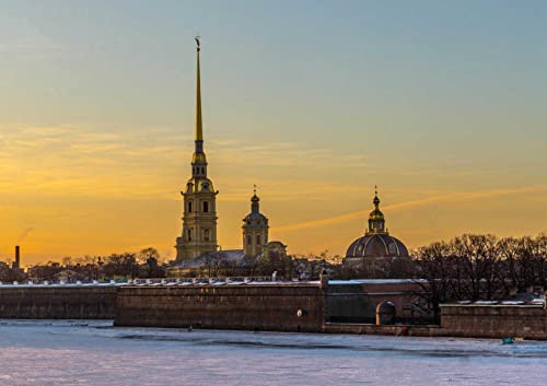 hansepuzzle 32496 - St. Petersburg Puzzle 130 Teile - Orte-Puzzle mit hochwertiger Aufbewahrung: Kartonbox und wiederverschließbarem Beutel - Puzzle-Maße: 28,7 x 20 cm