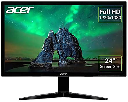 Acer KG241bmiix - Monitor Gaming de 24 FullHD (LED, tiempo de respuesta 1 ms, 75 Hz, FreeSync, 2 x HDMI, 2 x Altavoces 2 W)- Color Negro